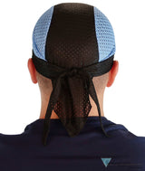 Air Flow Skull Caps - Ultimate Comfort Ventilation and Breathability - Sky Blue & Black Stretch Mesh Skull Caps
