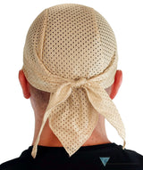Air Flow Skull Caps - Ultimate Comfort Ventilation and Breathability - Tan on Tan Stretch Mesh Skull Caps