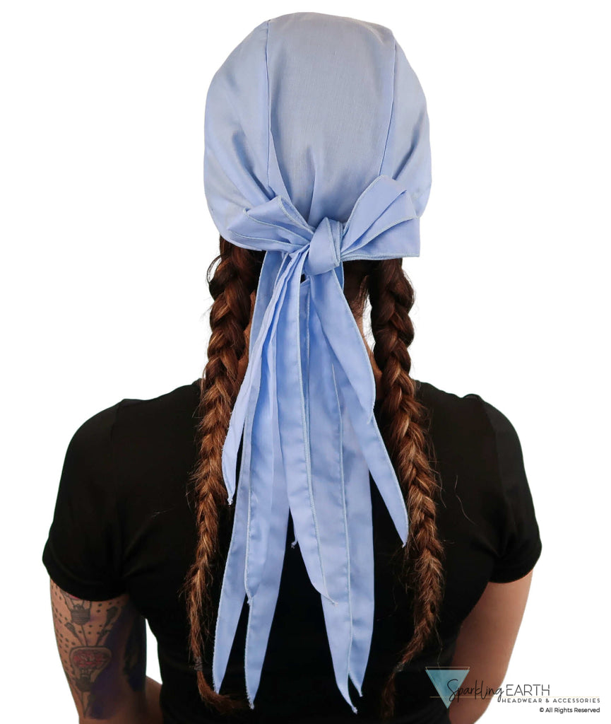 Bold Nicole Nomad 10 Skull Cap - Stylish for Bikers and Hair Loss - USA Made - Solid Sky Blue - Nicole Nomad 10 Skull Caps - Sparkling EARTH