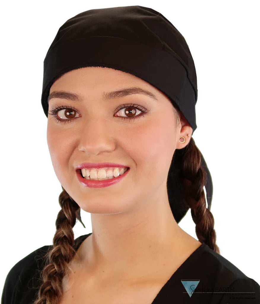 Breathable Cotton Skull Caps - Black Classic Skull Caps