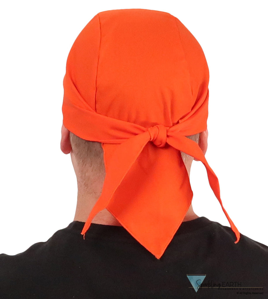 Breathable Cotton Skull Caps Blaze Orange Classic Skull Caps