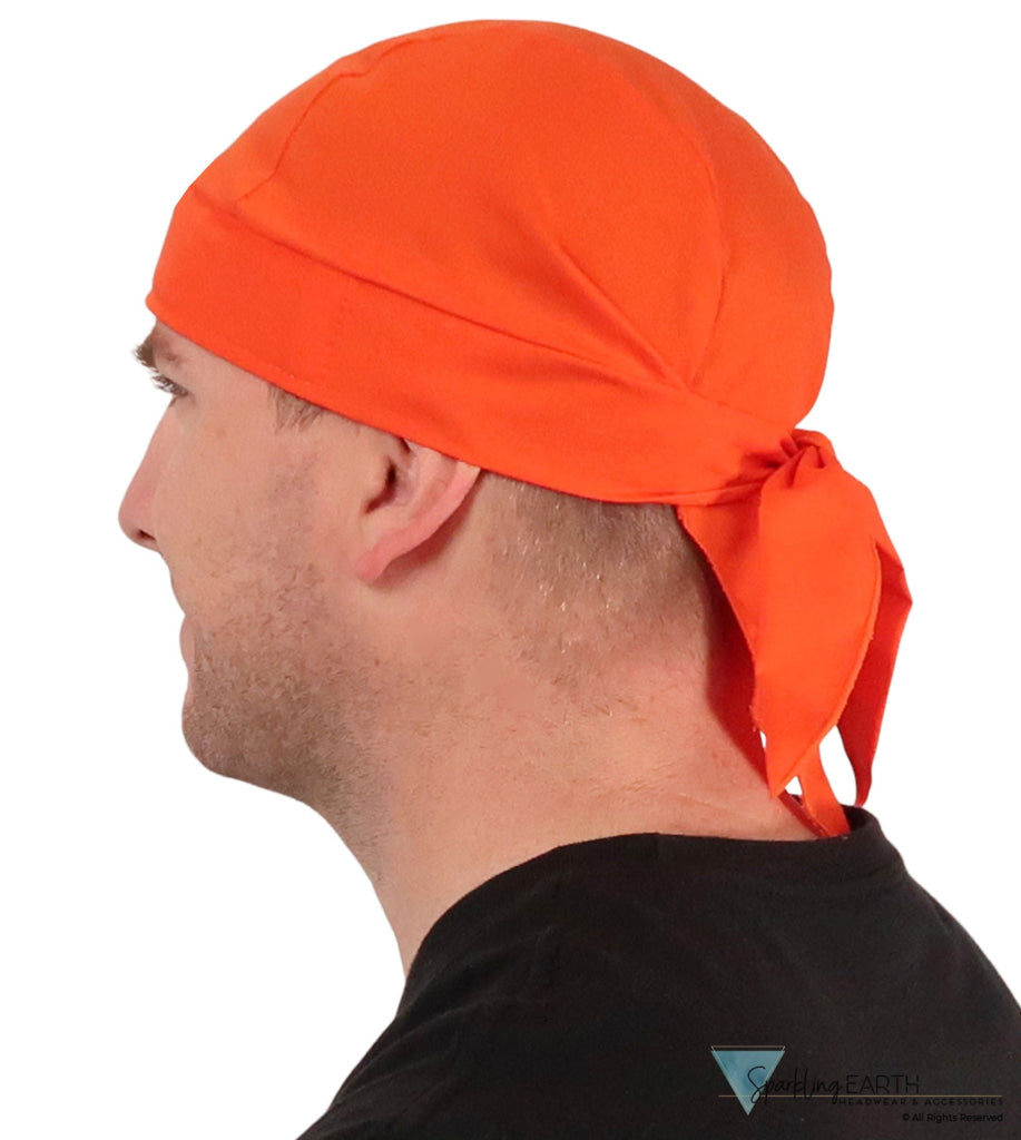 Breathable Cotton Skull Caps Blaze Orange Classic Skull Caps