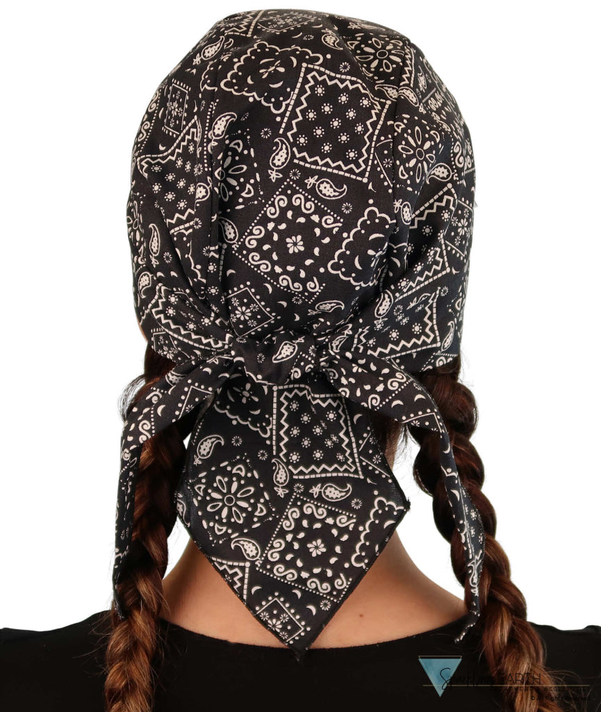 Breathable Cotton Skull Caps - Blazing Bandana Black Classic Skull Caps