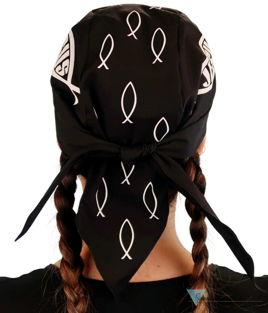 Breathable Cotton Skull Caps - Christian Fish Jesus - Classic Skull Caps - Sparkling EARTH