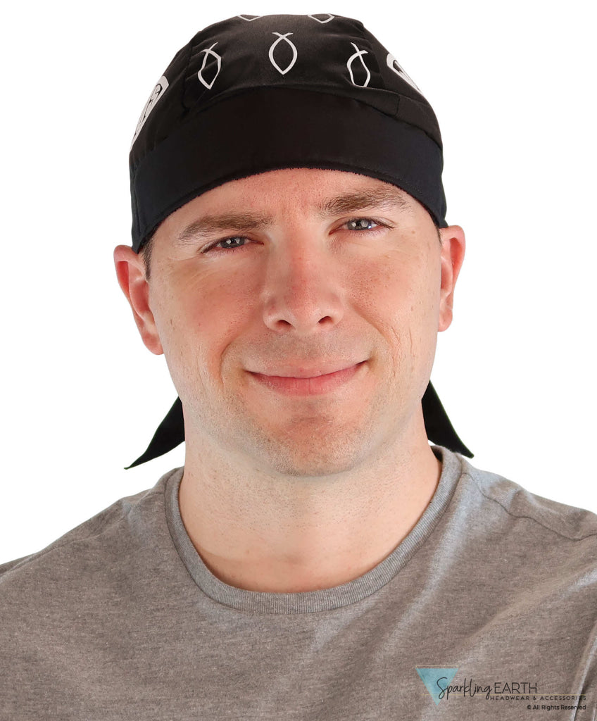 Breathable Cotton Skull Caps - Christian Fish Jesus - Classic Skull Caps - Sparkling EARTH