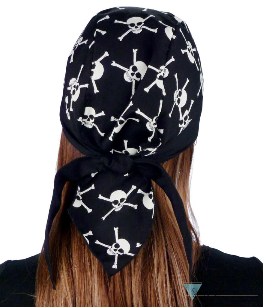 Breathable Cotton Skull Caps - Skull & Cross Bones (Glow In The Dark) - Classic Skull Caps - Sparkling EARTH