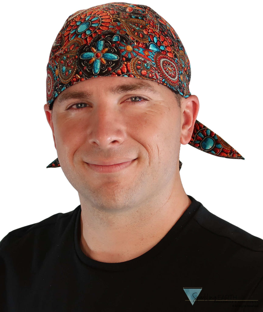 Breathable Cotton Skull Caps - Indian Jewelry Coral - Classic Skull Caps - Sparkling EARTH