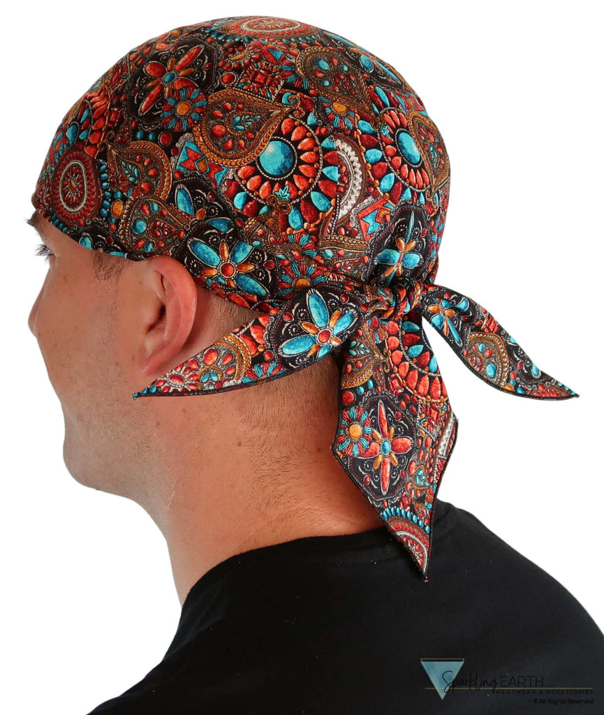 Breathable Cotton Skull Caps - Indian Jewelry Coral - Classic Skull Caps - Sparkling EARTH
