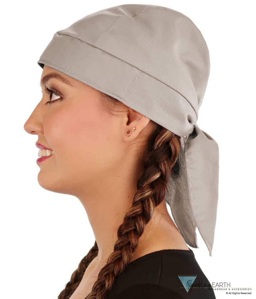 Breathable Cotton Skull Caps - Light Grey - Classic Skull Caps - Sparkling EARTH