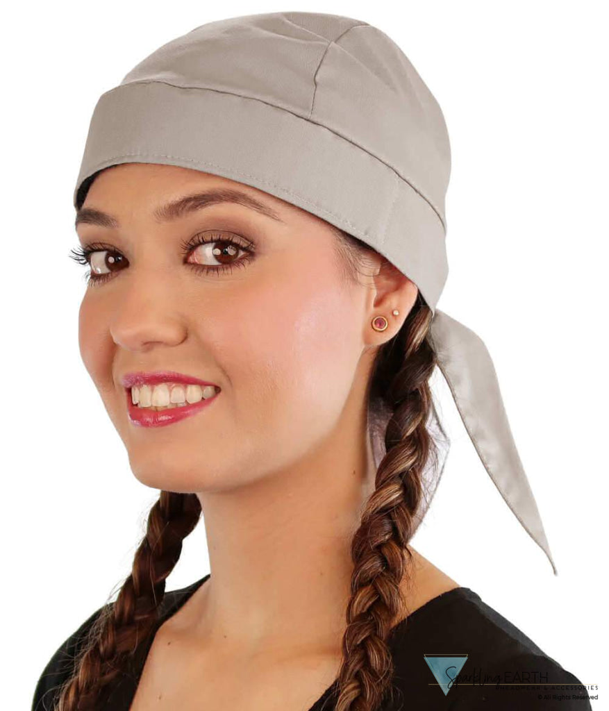Breathable Cotton Skull Caps - Light Grey - Classic Skull Caps - Sparkling EARTH