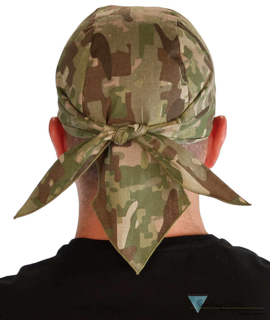 Breathable Cotton Skull Caps - Multi Camo - Classic Skull Caps - Sparkling EARTH