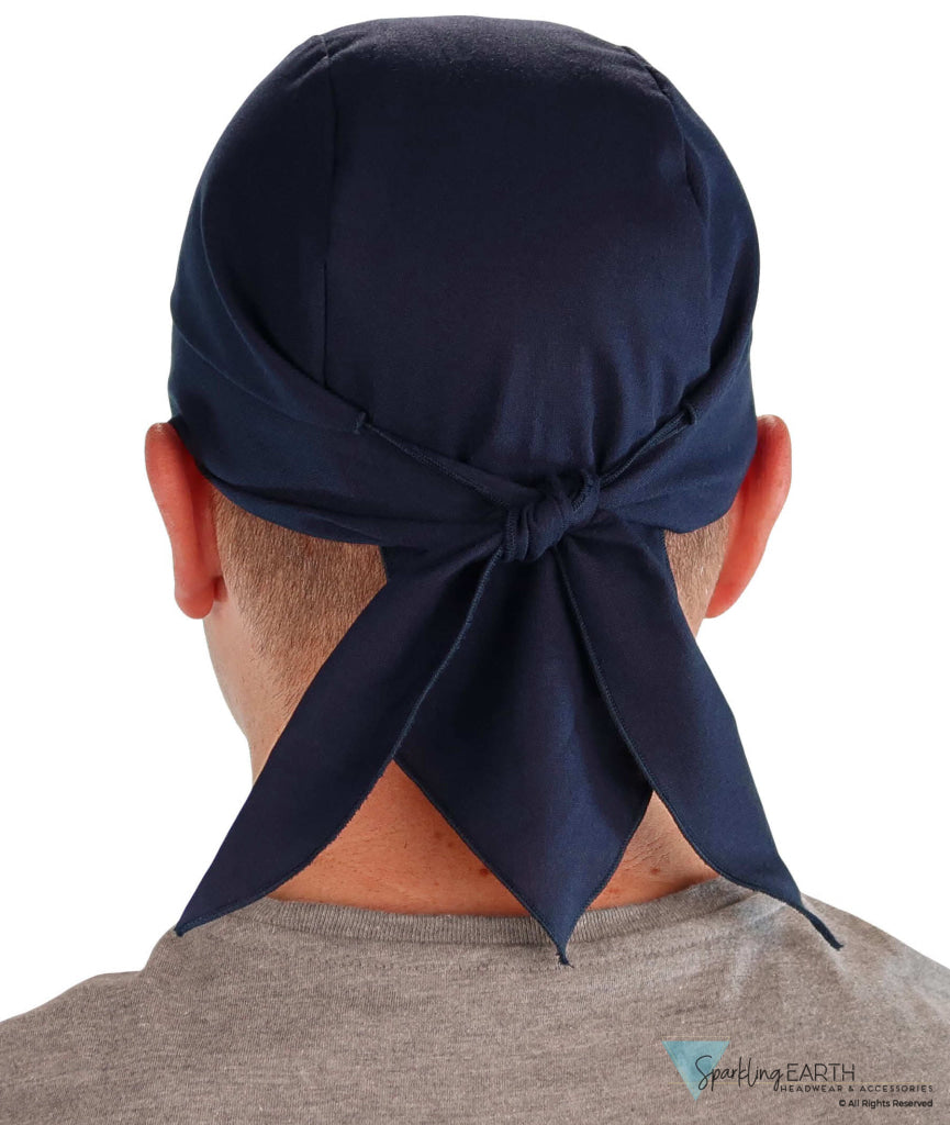 Breathable Cotton Skull Caps - Navy Blue - Classic Skull Caps - Sparkling EARTH