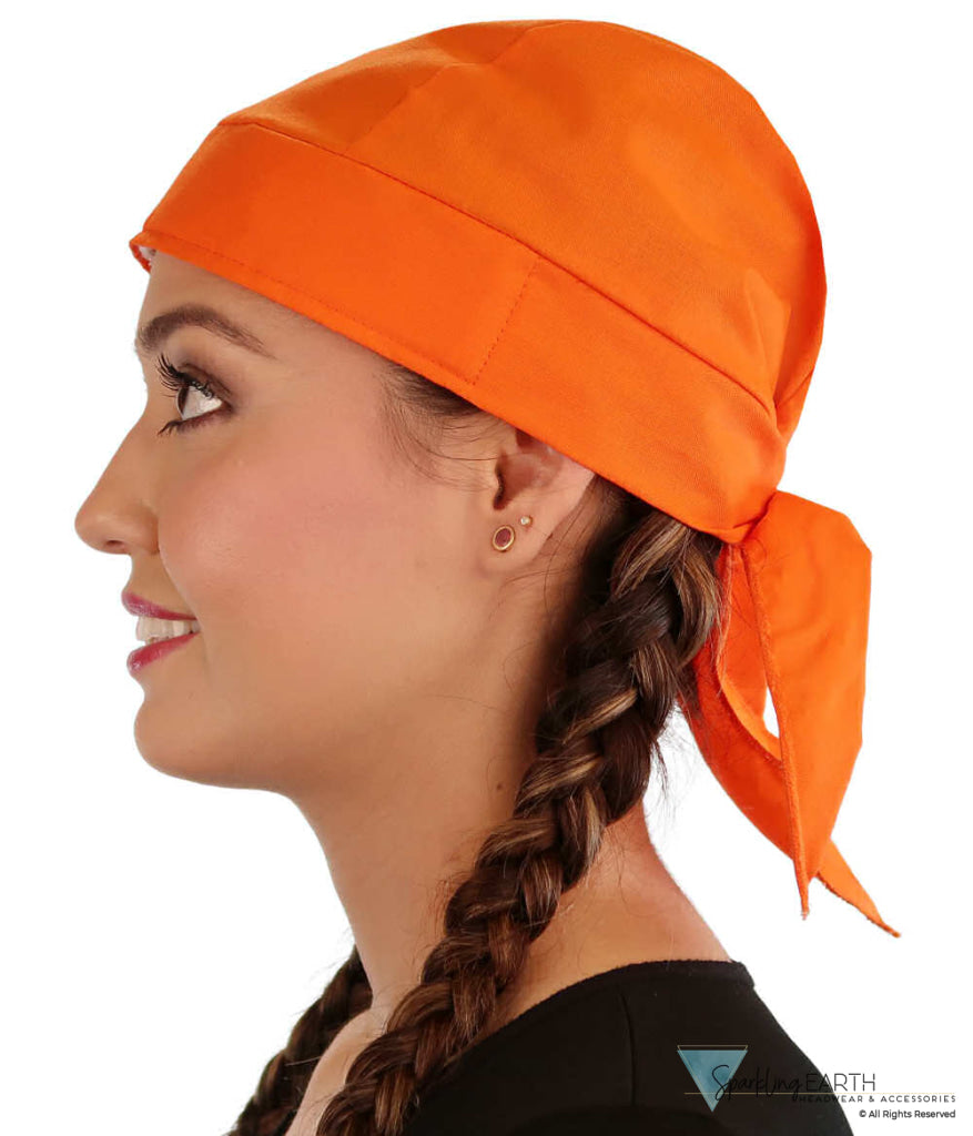 Breathable Cotton Skull Caps Neon Safety Orange Safety Orange Classic Skull Caps