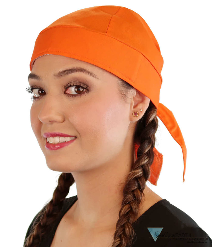 Breathable Cotton Skull Caps Neon Safety Orange Safety Orange Classic Skull Caps