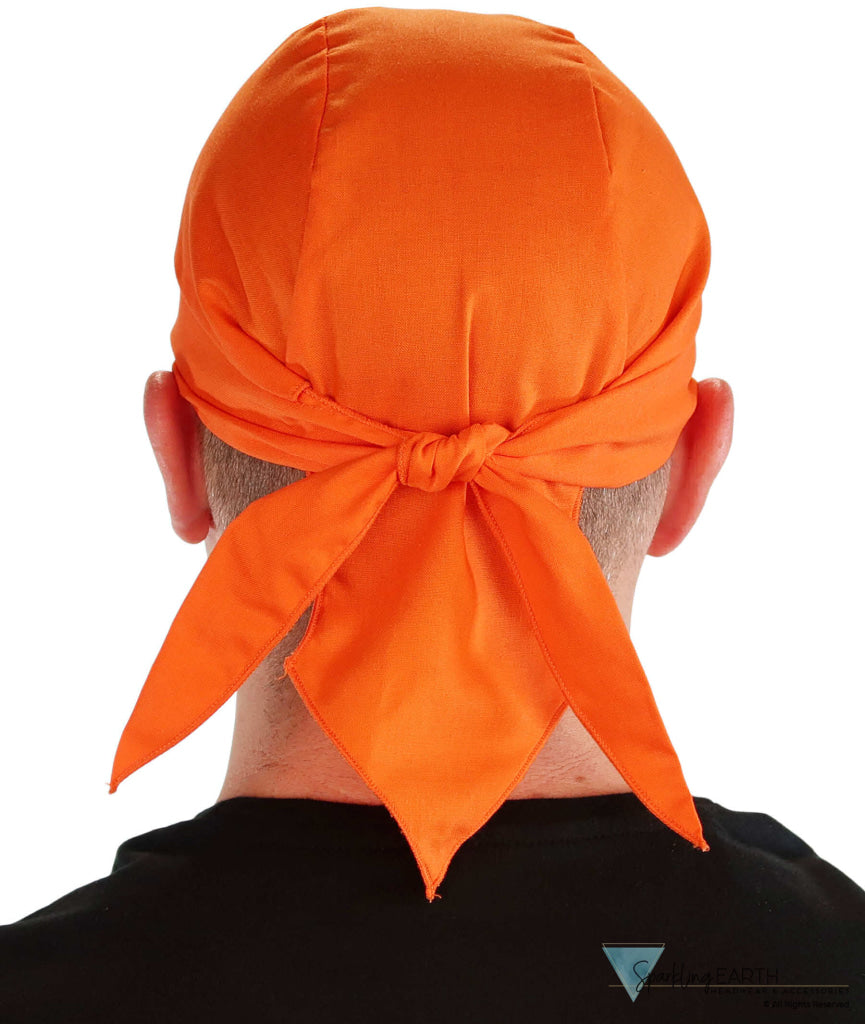 Breathable Cotton Skull Caps Neon Safety Orange Safety Orange Classic Skull Caps