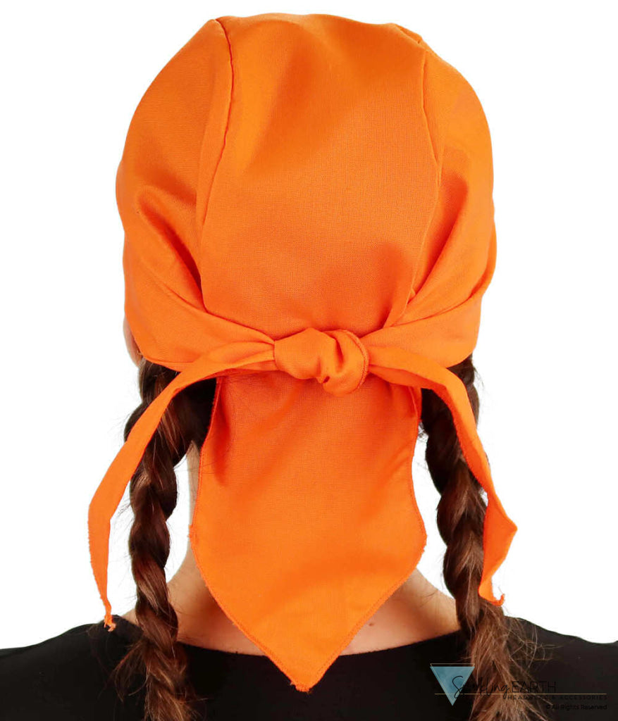 Breathable Cotton Skull Caps Neon Safety Orange Safety Orange Classic Skull Caps