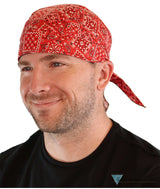 Breathable Cotton Skull Caps - Blazing Bandana Red - Classic Skull Caps - Sparkling EARTH