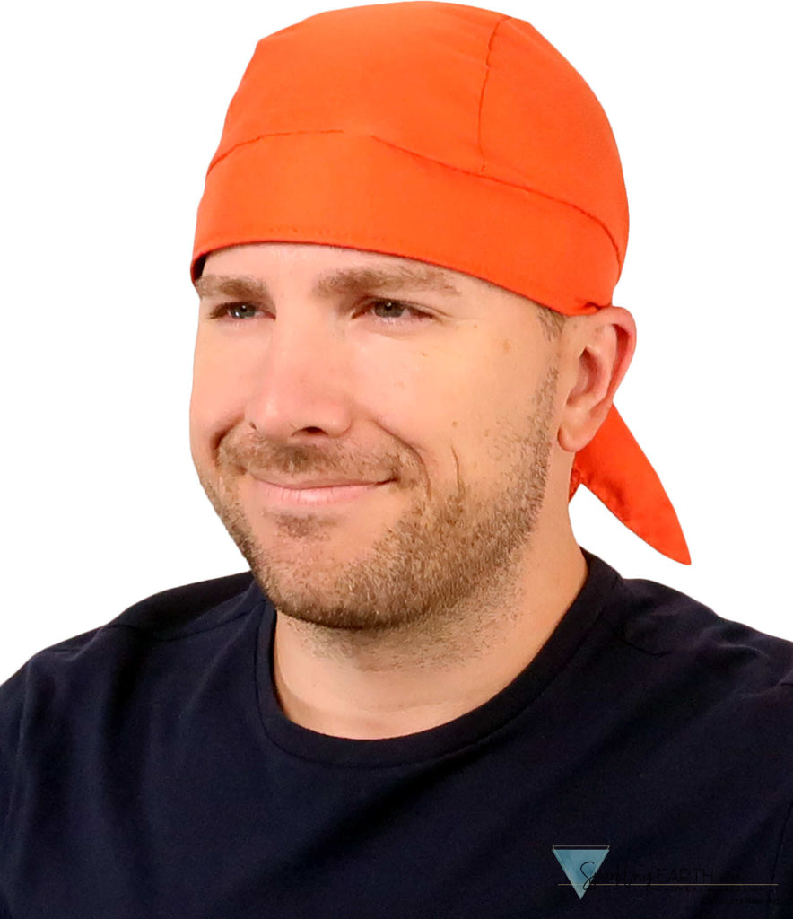 Breathable Cotton Skull Caps: Perfect for Any Activity - Burnt Orange Classic Skull Caps