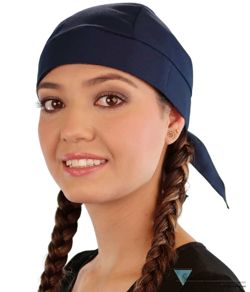 Breathable Cotton Skull Caps: Perfect for Any Activity - Navy Blue Classic Skull Caps