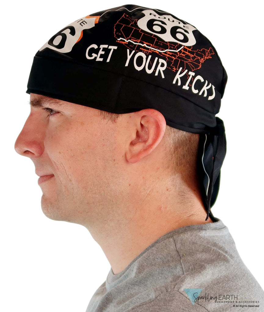 Breathable Cotton Skull Caps: Perfect for Any Activity - Route 66 Classic Skull Caps