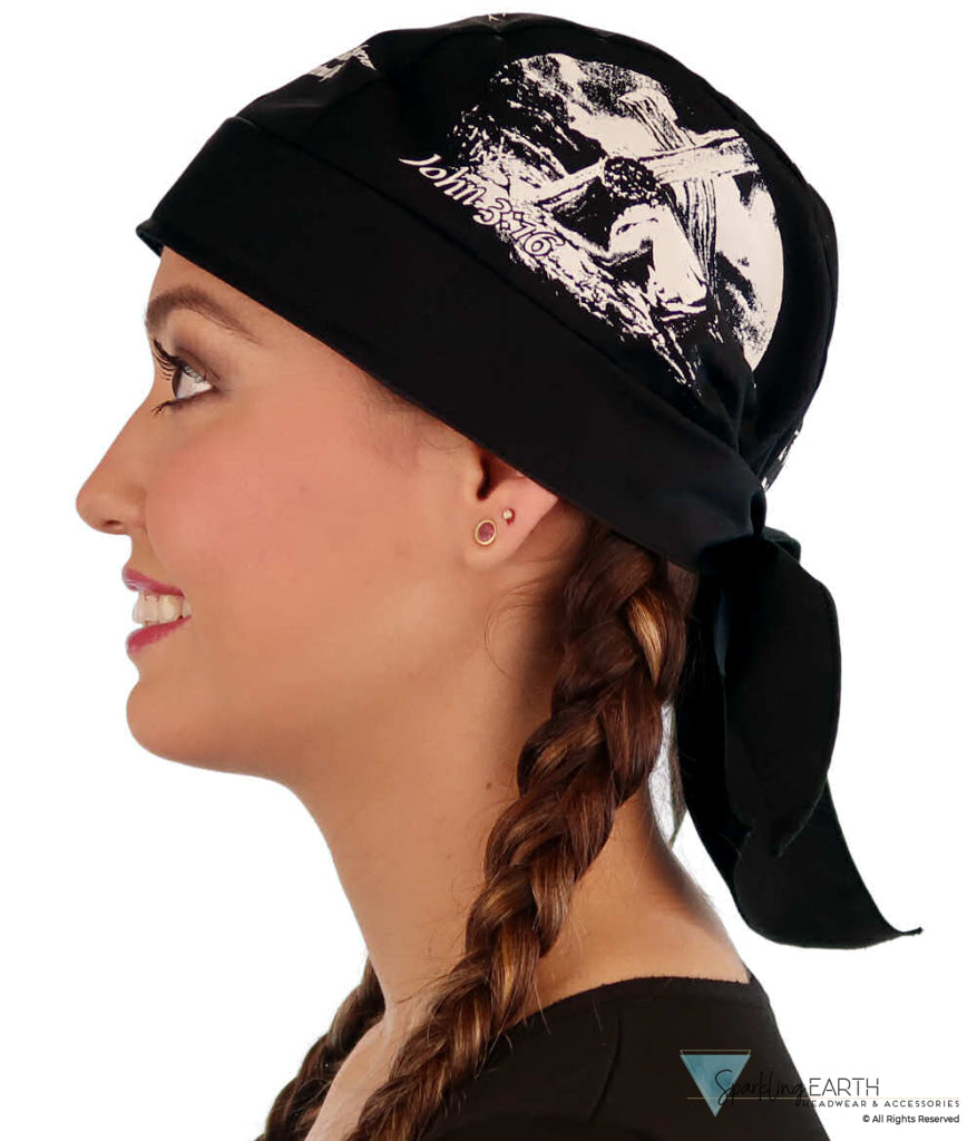 Breathable Cotton Skull Caps: Perfect for Any Activity  - Screen Printed John 3:16 - Classic Skull Caps - Sparkling EARTH