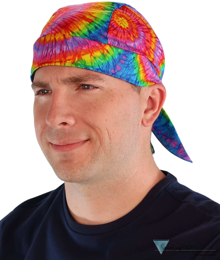 Breathable Cotton Skull Caps: Perfect for Any Activity  - Tie Dye - Classic Skull Caps - Sparkling EARTH