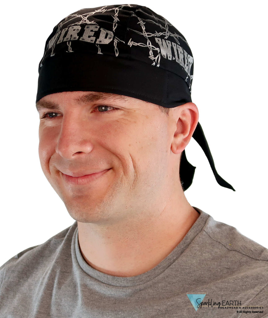 Breathable Cotton Skull Caps: Perfect for Any Activity - Wired on Black Classic Skull Caps