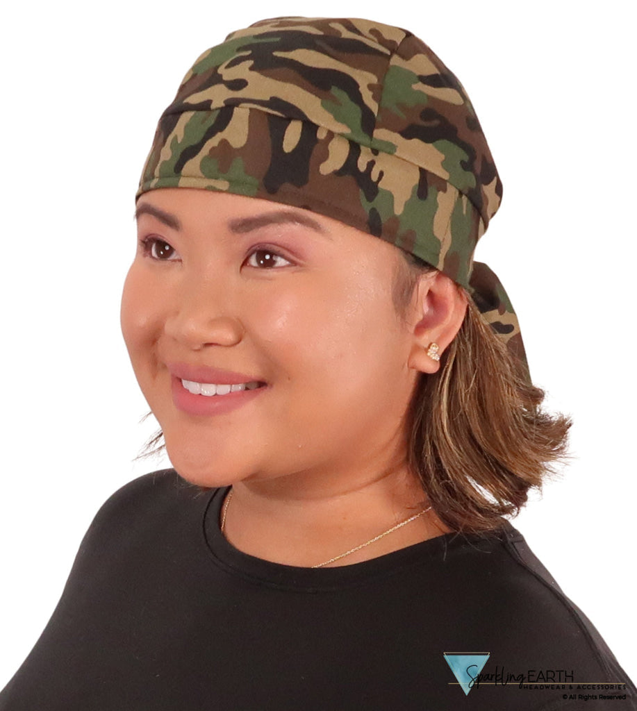 Breathable Cotton Skull Caps: Perfect for Any Activity - Woodland Camo Classic Skull Caps