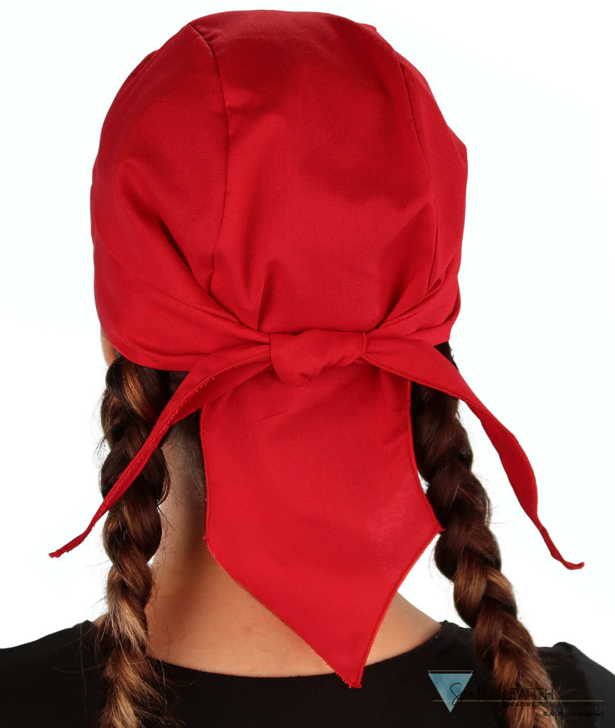 Breathable Cotton Skull Caps - Red Classic Skull Caps