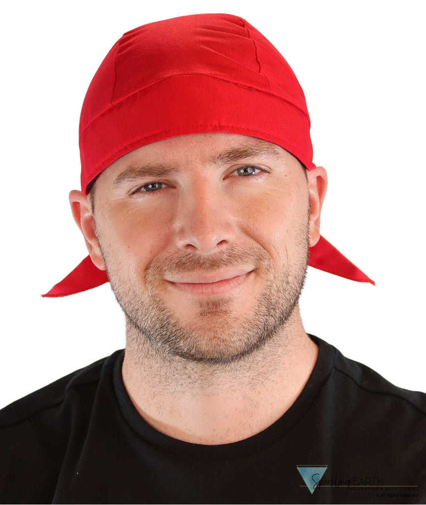 Breathable Cotton Skull Caps - Red Classic Skull Caps