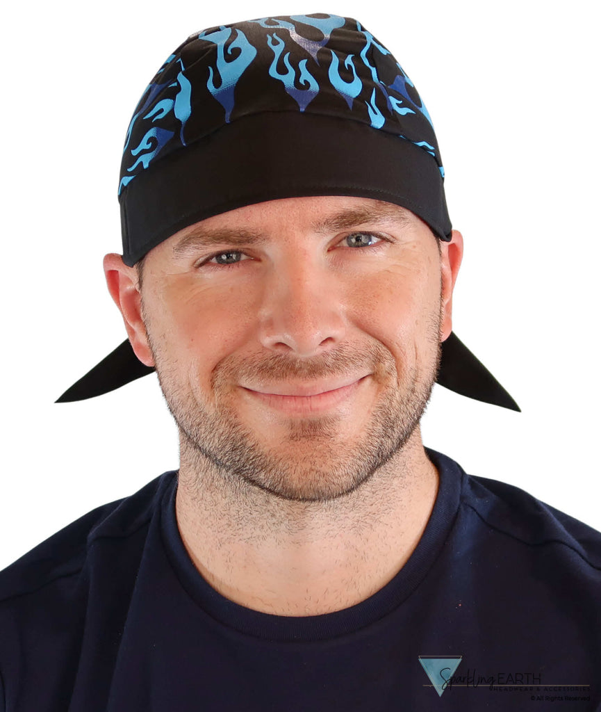 Breathable Cotton Skull Caps Royal Flames Classic Skull Caps