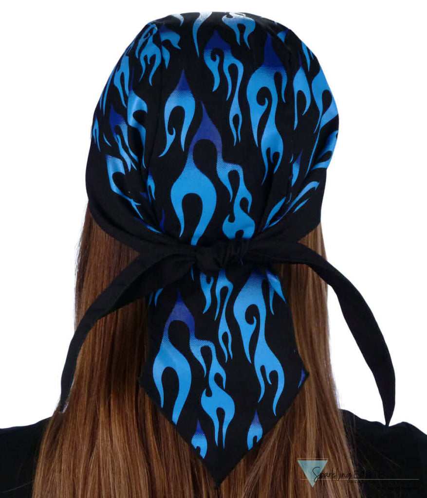Breathable Cotton Skull Caps Royal Flames Classic Skull Caps