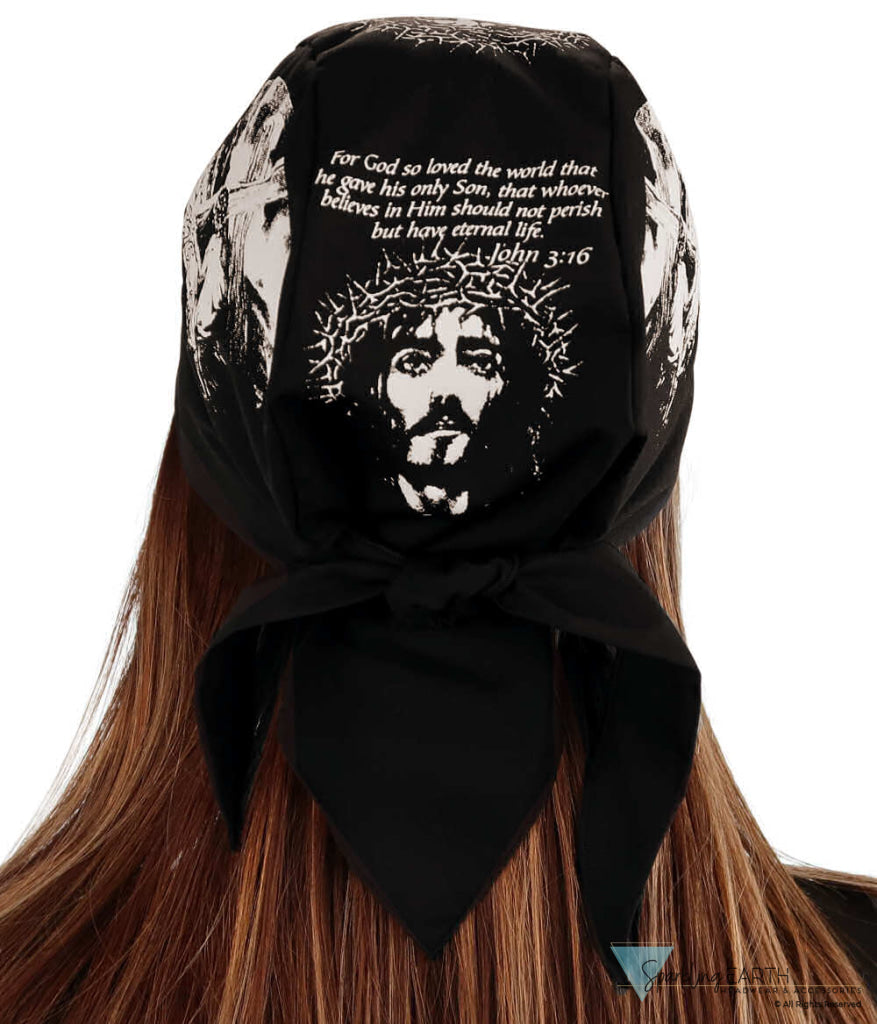 Breathable Cotton Skull Caps - Screen Printed John 3:16 - Classic Skull Caps - Sparkling EARTH