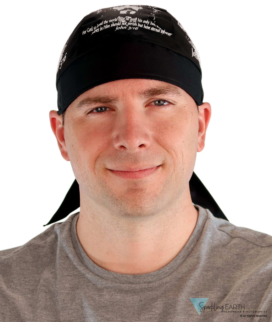 Breathable Cotton Skull Caps - Screen Printed John 3:16 - Classic Skull Caps - Sparkling EARTH