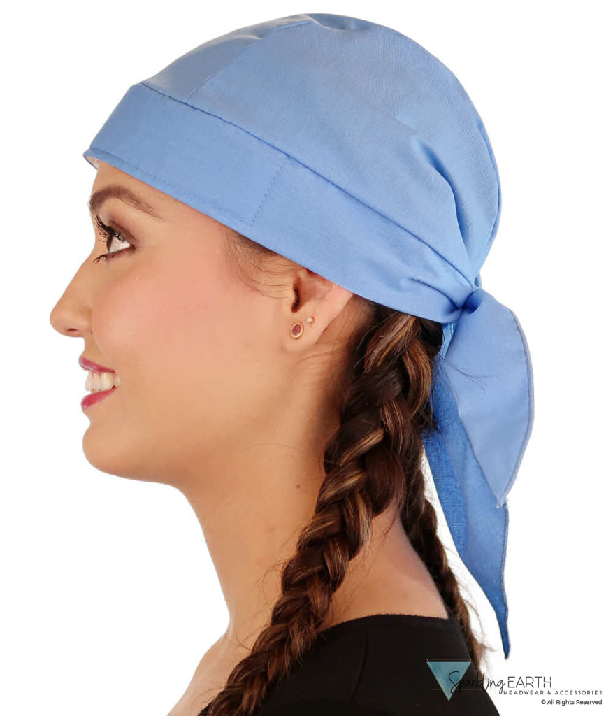 Breathable Cotton Skull Caps - Sky Blue Classic Skull Caps