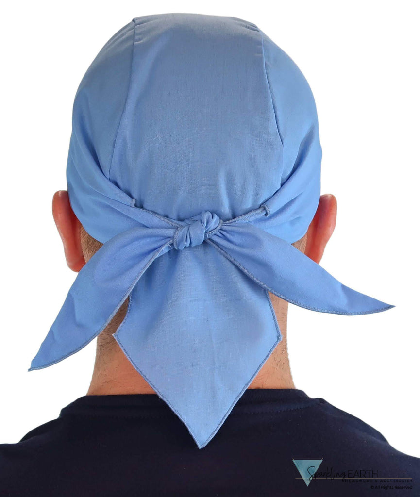 Breathable Cotton Skull Caps - Sky Blue - Classic Skull Caps - Sparkling EARTH