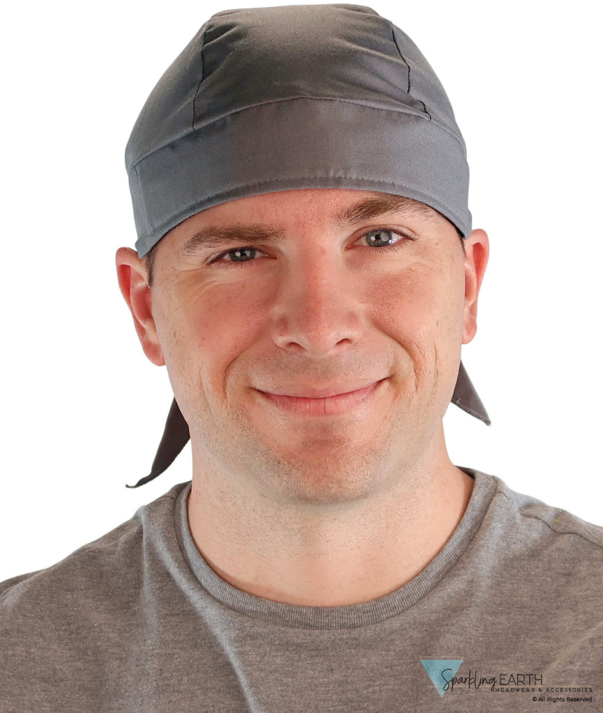 Breathable Cotton Skull Caps - Solid Grey - Classic Skull Caps - Sparkling EARTH