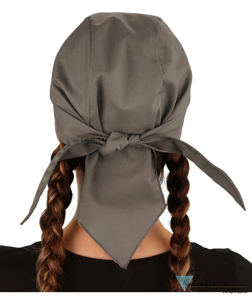 Breathable Cotton Skull Caps - Solid Grey - Classic Skull Caps - Sparkling EARTH