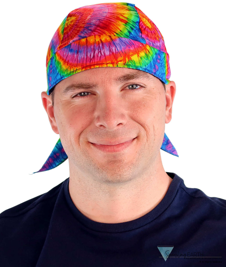 Breathable Cotton Skull Caps Tie Dye Classic Skull Caps