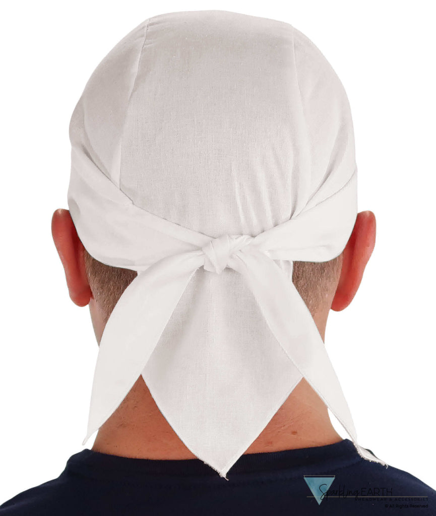 Breathable Cotton Skull Caps - White Classic Skull Caps