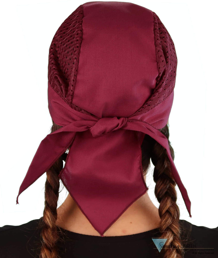 Breathable Cotton Skull Caps with Air Flow Side Panels Ultimate Comfort Cotton Burgundy Air Flow (Mesh Sides) Classic