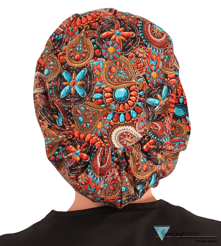 Euro Style Riley Comfort Scrub Cap - American Made - Indian Jewelry Coral Riley Comfort Scrub Caps