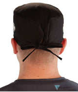 Classic Cotton Surgical Scrub Cap - American-Made with Sweatband - Bones on Black Surgical Scrub Caps