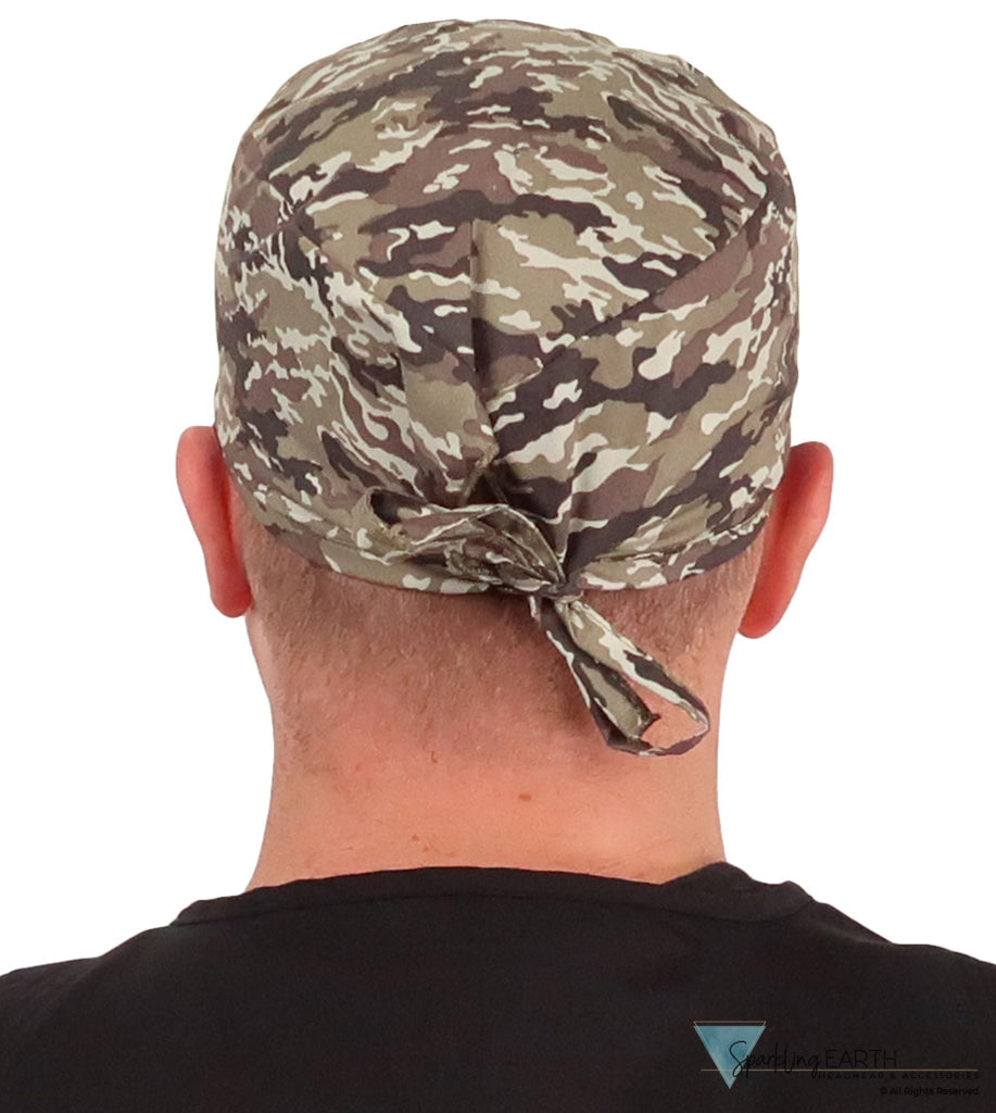 Surgical Scrub Cap - Combat Camo - Surgical Scrub Caps - Sparkling EARTH