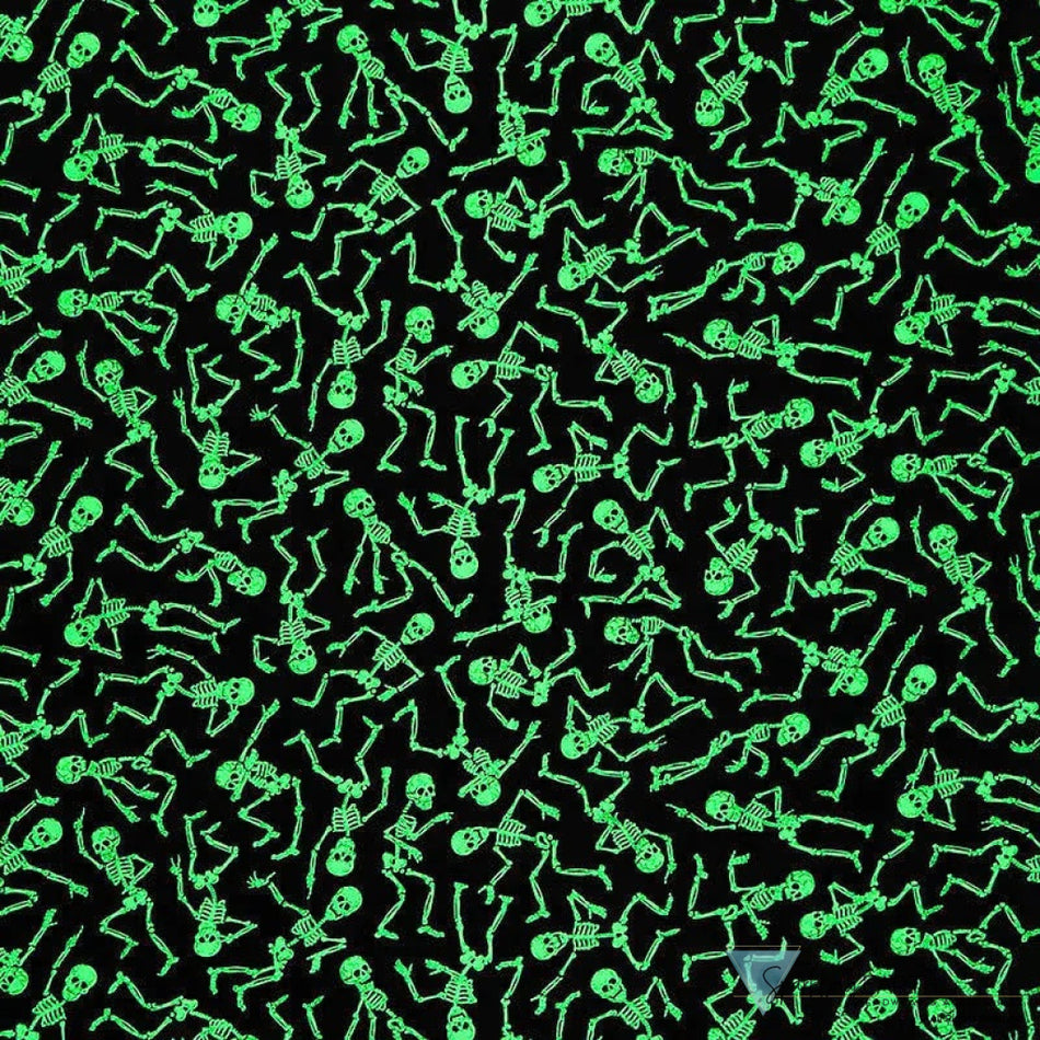 Surgical Scrub Cap - Dancing Skeletons with Black Ties (Glow In The Dark) - Surgical Scrub Caps - Sparkling EARTH