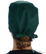 Classic Cotton Surgical Scrub Cap - American-Made with Sweatband - Solid Hunter Green SALE-Fall-2025