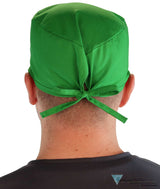 Classic Cotton Surgical Scrub Cap - American-Made with Sweatband - Solid Kelly Green SALE-Fall-2025