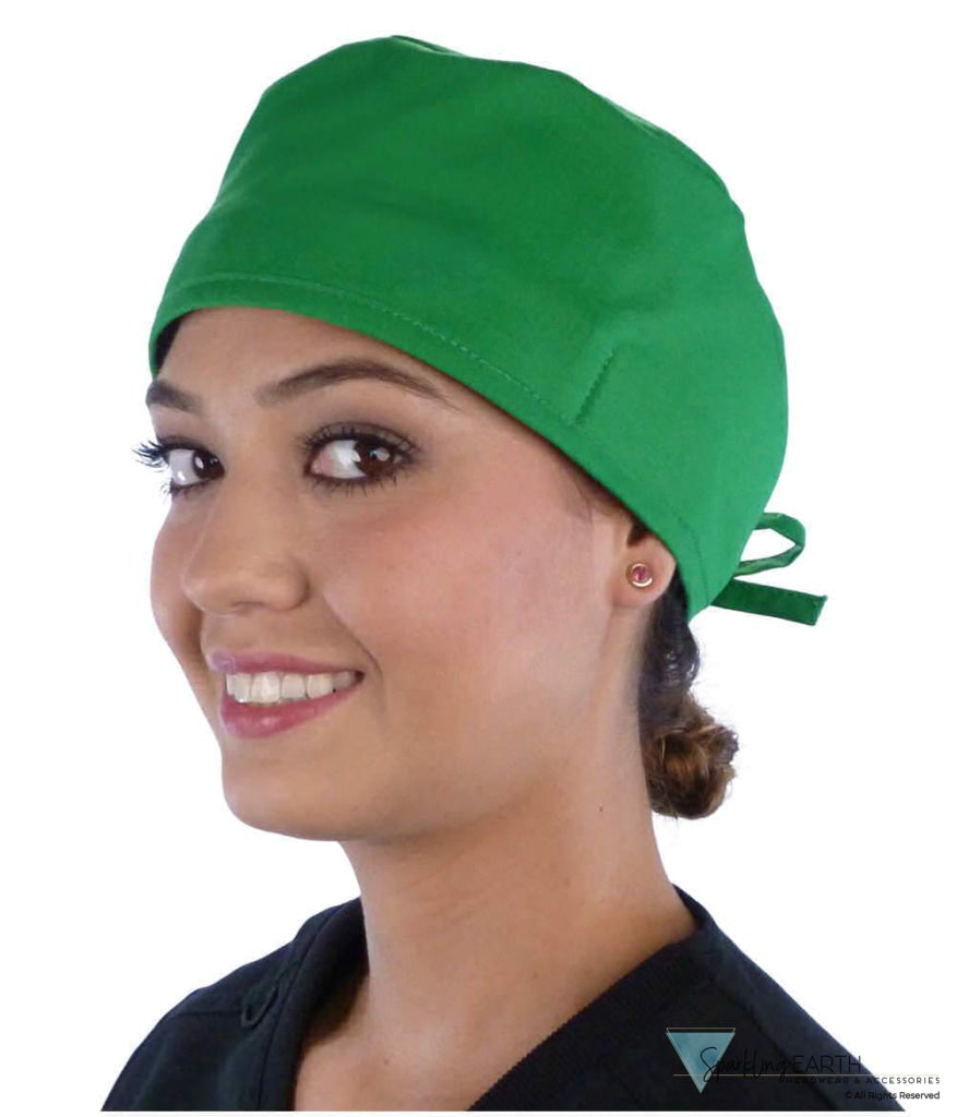 Surgical Scrub Cap - Solid Kelly Green - Surgical Scrub Caps - Sparkling EARTH