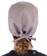 Classic Cotton Surgical Scrub Cap - American-Made with Sweatband - Solid Light Grey SALE-Fall-2025