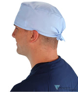 Classic Cotton Surgical Scrub Cap - American-Made with Sweatband - Solid Sky Blue SALE-Fall-2025